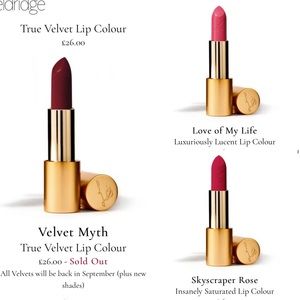 Lisa Eldridge Three Lipsticks
